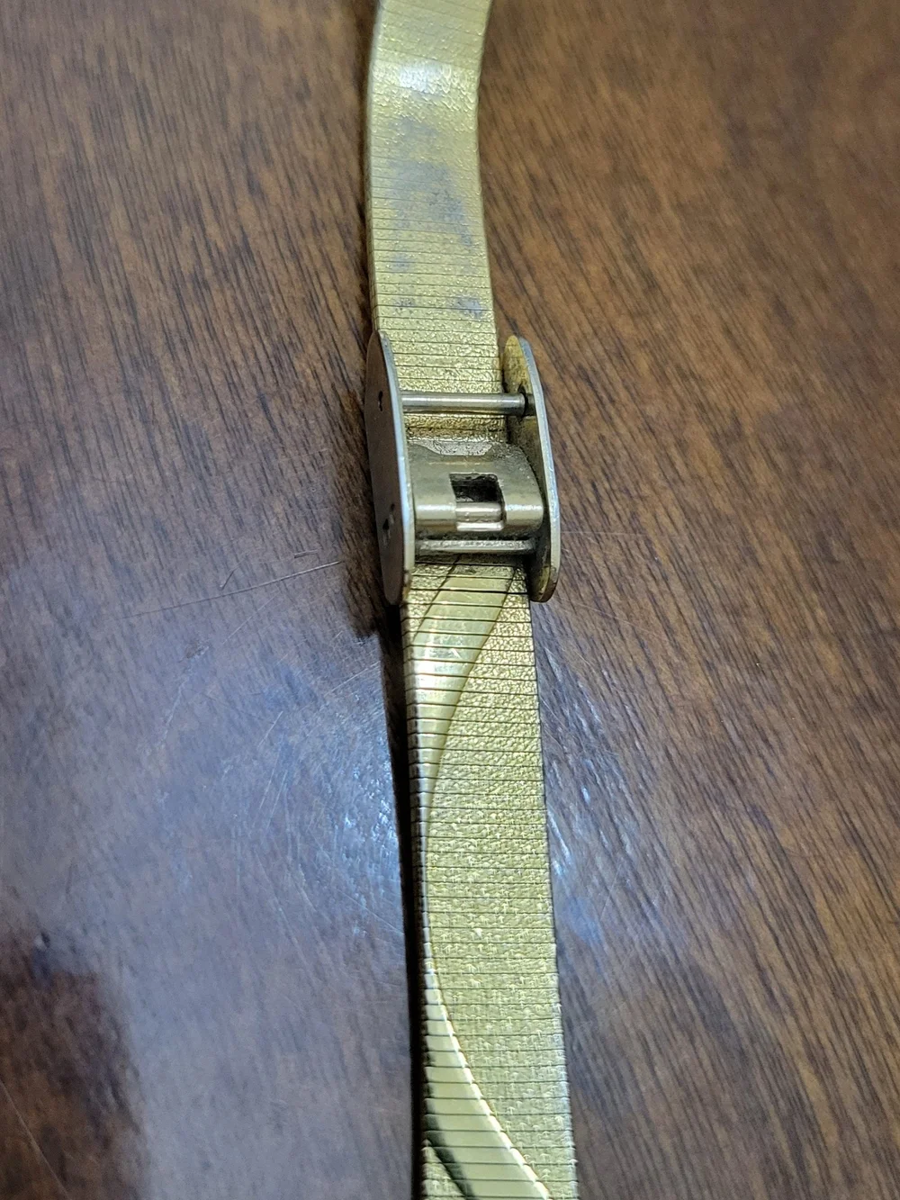 Women's Petite Elgin Gold Watch With Adjustable Strap Diamond Marker EK511-007